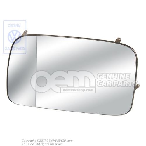 Mirror glas with plate Golf Mk2