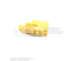 Flat connector housing with contact locking mechanism coupling element wiring set for door 8J0972576