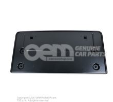 Licence plate holder dark chrome matt Audi Q5 80 80A807285A RU6
