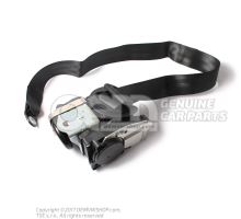 Three-point automatic seat belt with belt tensioner Black 4M0857705ACV04