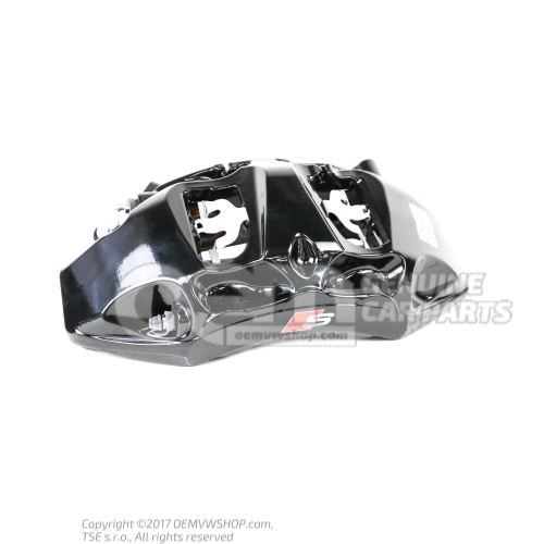 8W0615107AJ Audi A4/Avant/S4/Avant/quattro/A5/S5 Coupe/Sportback negro Pinza sin pastillas tamaño 375x36mm delantera izquierda