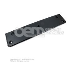 License plate bracket if necessary paint in color of vehicle satin black