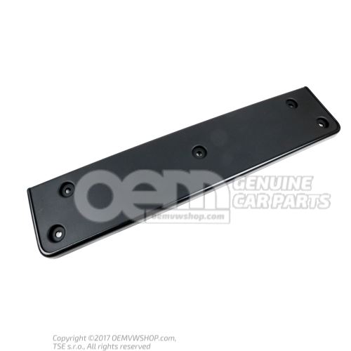License plate bracket if necessary paint in color of vehicle satin black