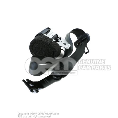 Three-point seat belt with inertia reel black Volkswagen Passat GTE 4 motion 3G9857806H RAA
