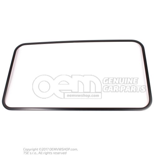 Frame for sliding sunroof aperture satin black 4B0867561A 01C