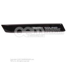 Plaquette noir/chrome Seat Leon 5F 5F0853714 FOD