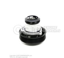 Coolant pump with glued in sealing ring 07K121011K