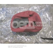 Gearstick knob with boot for gearstick lever (leather) red 1J0711113AELMJ