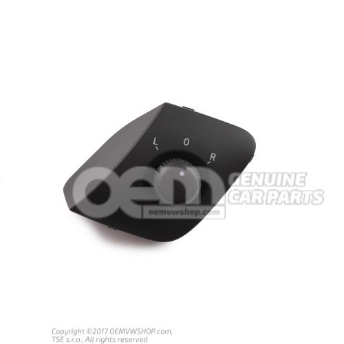 Interruptor para retrovisor exterior regulable y calefactable electricamente conmutador p. Seat Ibiza 6P 6J1959565E WHI