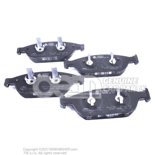 1 set of brake pads for disk brake 4G0698151S