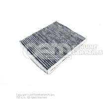 Filter insert with odour and harmful substance filtering 6R0819653