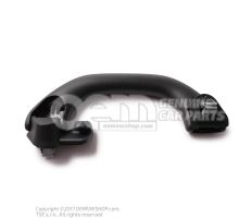 Grab handle, folding with coat hook grab handle, folding carbon black 6J0857607A 4W4