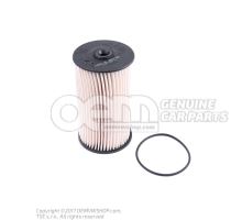 Filter element with gasket