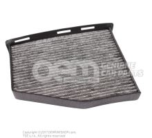 Filter insert with odour and harmful substance filtering - left hand drive 1K1819653B