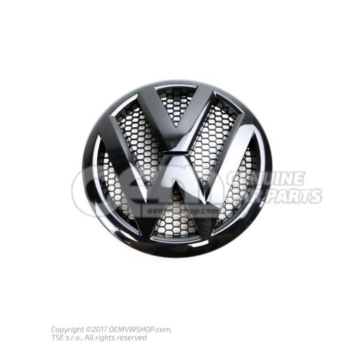 Embleme VW noir 7E0853601D 041