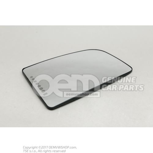 Mirror glass (convex) heated Volkswagen Crafter 2E 2E1857587