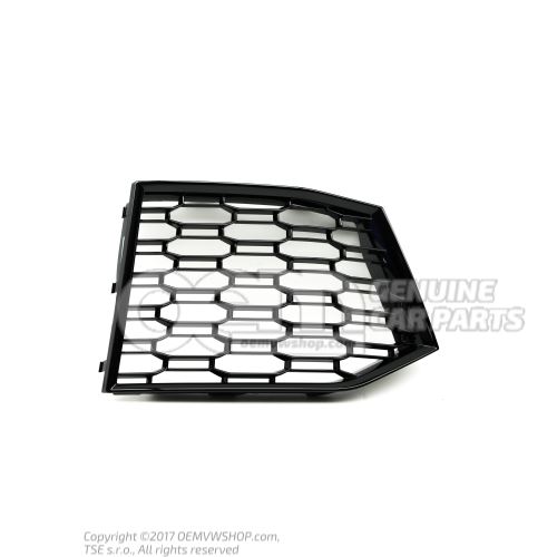 Cooling air grill black-glossy