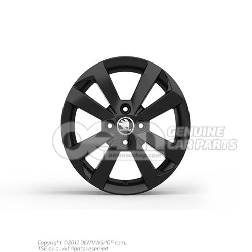 Aluminium rim black metallic