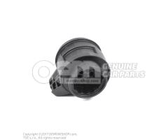 Round connector housing with contact locking mechanism connection piece control unit for battery control 1J0927320