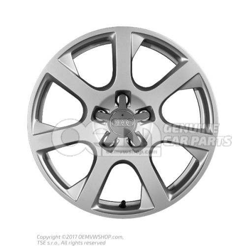 Jante aluminium argent brillant Audi Q5 8R 8R0071497B 8Z8