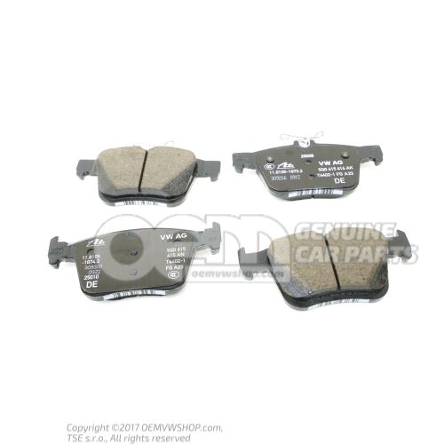 1 set of brake pads for disk brake 5Q0698451AK