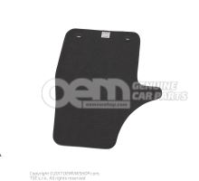 1 set footmats (textile) black