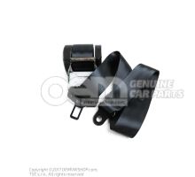 Three-point seat belt with inertia reel black