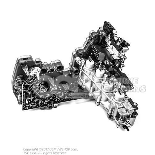 Mecatrónica original de Audi con software para 7 velocidades DL501 / 0B5 Caja de cambios 8R2927156BV