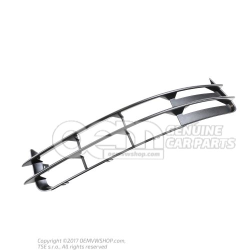 Air guide grille satin black 4F0807681F 01C