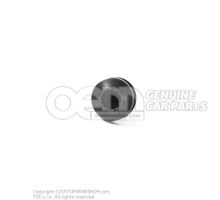 Oval head screw w/ internal serration (Combi), self-lockin