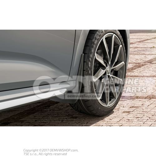 1 set mud flaps (left and right) 658075111