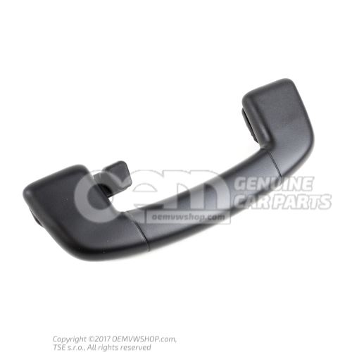 Grab handle, folding with coat hook, satin black 3V0857643A 9B9