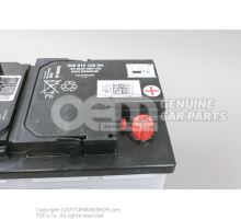 Battery with charge state indicator, filled and charged 000915105DH