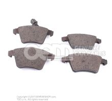 1 set of brake pads with wear display for disc brakes          'ECO' JZW698151Q