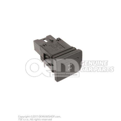 Pushbutton for differential lock black 7E5941435 3X1