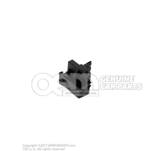 Flat contact housing with contact locking mechanism connection piece damper 1J0973702A