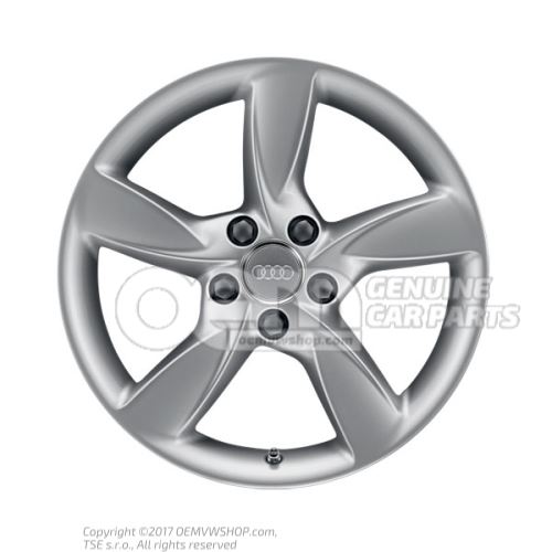 Aluminium rim diamond silver