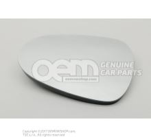 Mirror glass (convex) with carrier plate 6J0857522K