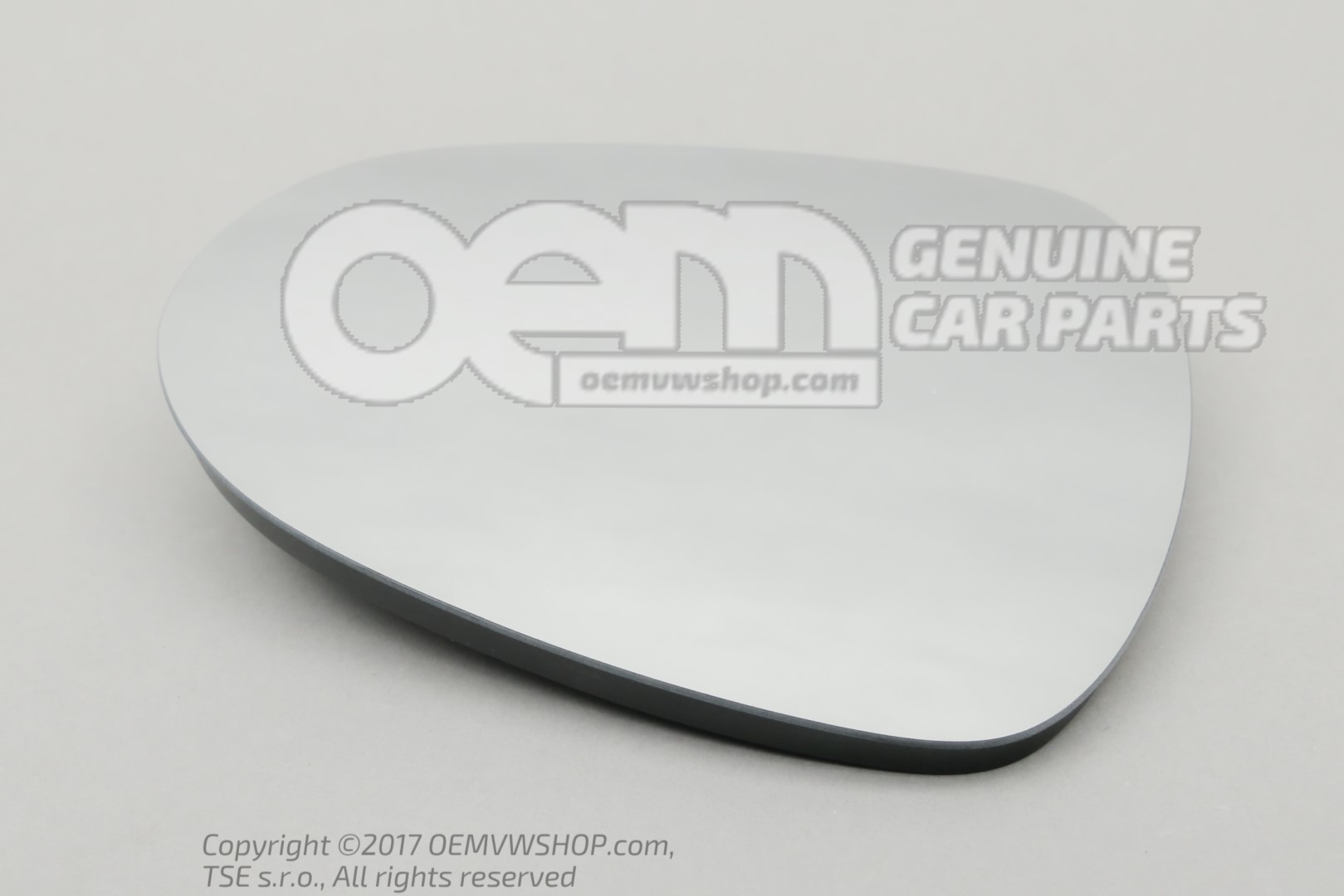 Miroir (convexe) avec plaque-support 3G0857522 - Équipement auto