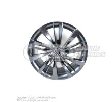 铝合金轮辋 煤黑色金属漆（灰色） Skoda Superb 3V 3V0071499J HA7
