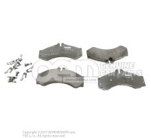 1 set of brake pads for disk brake Volkswagen LT, LT 4x4 2D 2D0698151A