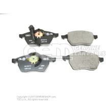 1 set: brake pads with wear indicator for disc brake 1J0698151K