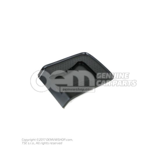 Insert for stowage compartment insert for cupholder satin black 1K0863301C 9B9