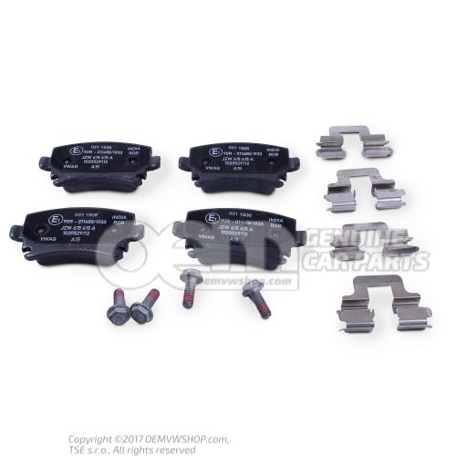 1 set of brake pads for disk brake     'ECO' JZW698451D