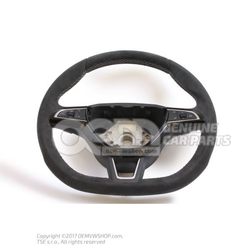 Multifunct. sports strng wheel (leather) mistral (grey)