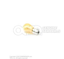 N  10256405 ‘长效’白炽灯泡，黄色玻璃 PY21W12V25,5W