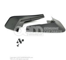1 set mud flaps (left and right) black (grained) 5NA075101