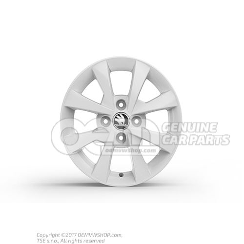 Aluminium rim white