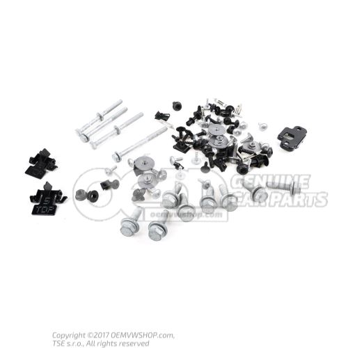 1 jeu de pieces de fixation pare-chocs Audi Q5 80 80A098623