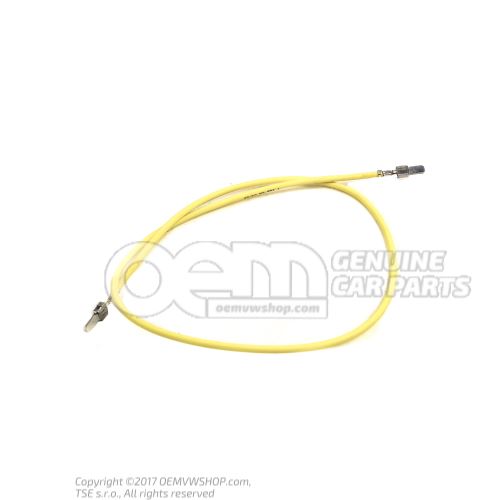 1 set single wires each with 2 contacts, in bag of 4 'order qty. 4' flat male connector with detent lug 000979307E